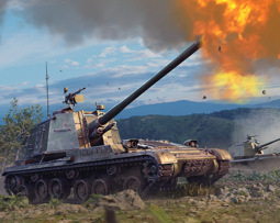 "Hell Cannon" and "Northern King" in War Thunder