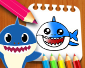Книжка-раскраска Маленькие акулы