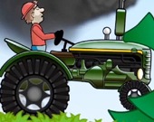 Вождение трактора по холмам
