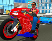 Супер трюки на мотоцикле паук: симулятор 3D