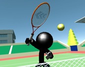 Стикмен - теннис 3D