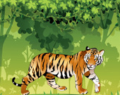 Раскраска: Рассерженный тигр