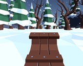 Снеговик на санках 3D