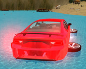 Водный сёрфинг на автомобиле 3D