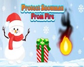 Спаси снеговика от огня