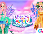 Princess In Colorful Wonderland