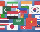 Флаги азиатских стран - Часть 1