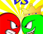 Red ball vs green king