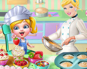 Синди готовит кексы