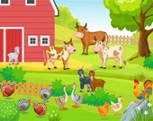 Животные на ферме - Пазл