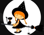 Милые ведьмочки на Хэллоуин - Пазл
