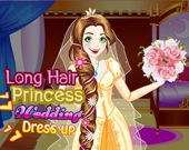 Свадебное платье длинноволосой принцессы