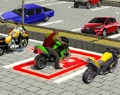 Городская парковка байка супергероя 3D