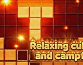 Relaxing cubes and campfire