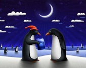Собери рождественских пингвинов