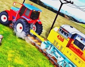 Tractor Towing Train 2022 3D