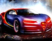 Гоночный Bugatti - Пазл