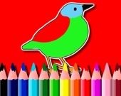 Раскраска с птичками