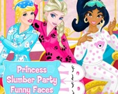 Пижамная вечеринка принцесс: Смешные Лица