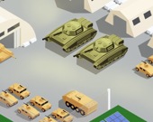 Армейская парковка танков