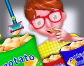 Potato Chips Food Factory Game