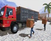 Вождение грузовика в горах Азии