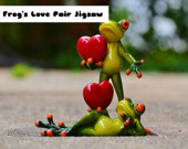 Frog's Love Pair Jigsaw