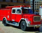 Пожарная машина - Пазл