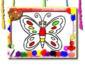 Бабочка: Раскраска
