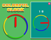 Разноцветные часы