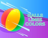 Мяч и цветные линии