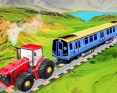 Цепной трактор: Буксировка поезда 3D