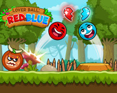 Красный и синий шар любви Купидона