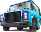 Пазл: Мультипликационные грузовики