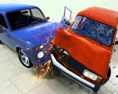 Beam Drive Car Crash Test Simulator