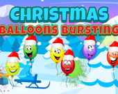 Christmas Balloons Bursting