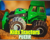 Пазл: Детские трактора