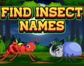 Найди названия насекомых