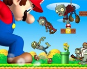 Супер Марио стреляет в зомби