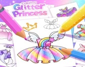 Принцесса: сверкающая раскраска для девочек