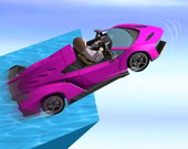 Автомобильный трюк с водным серфером