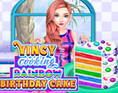 Винси готовит радужный торт на День Рождения