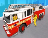 Городское спасение: пожарная машина