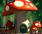 Funny Mushroom Houses Jigsaw