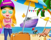 Girl Summer Vacation Beach Dress up